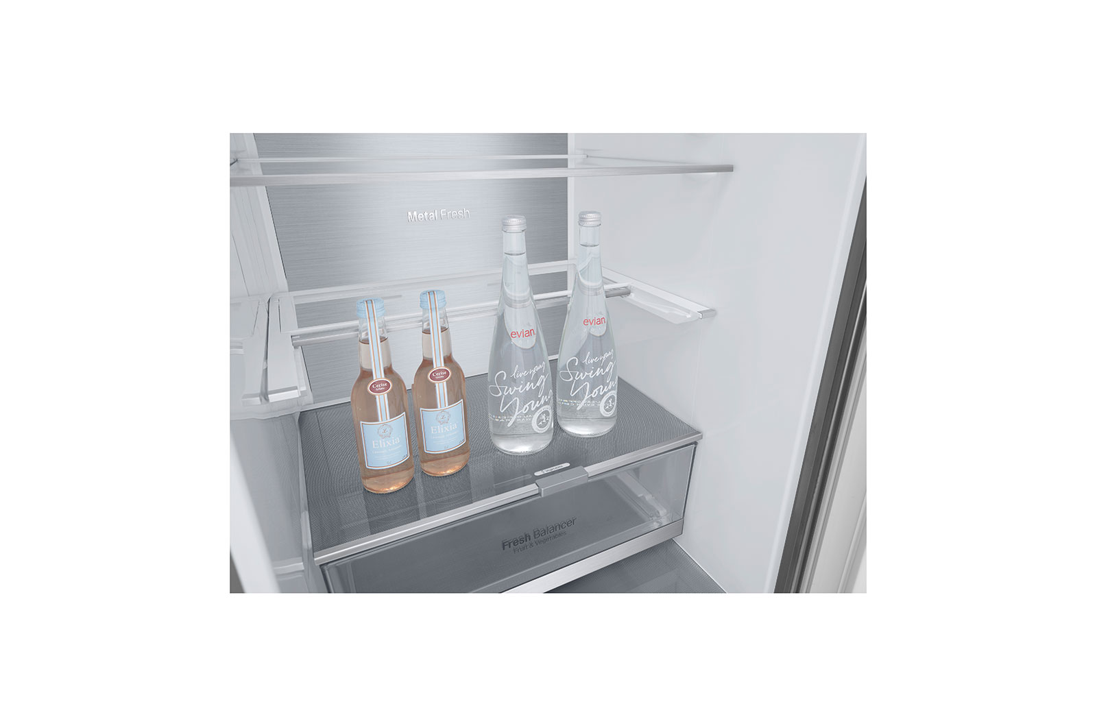 LG Réfrigérateur combiné | 384L | 35dB(B) | Door Cooling+ | Compresseur Linéaire Inverter, LG GBB92STACP