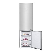 LG Réfrigérateur combiné 384L | Total No Frost | Compresseur Linéaire Inverter | D | Écran tactile Metal | Moist Balance Crisper | Fresh Converter, LG GBB92STAXP