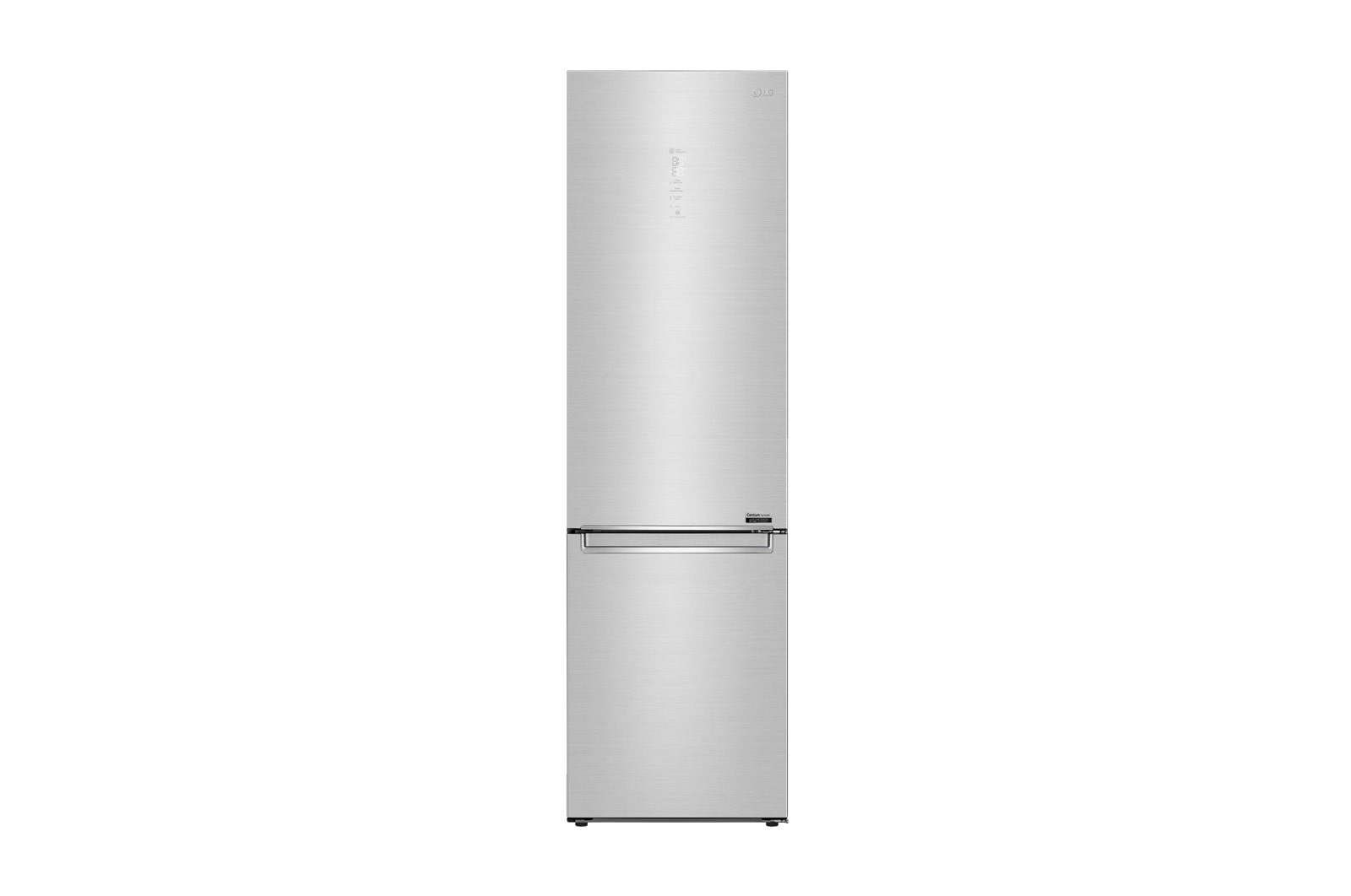 Vue avant de Réfrigérateur combiné 384L | Total No Frost | Compresseur Linéaire Inverter | D | Écran tactile Metal | Moist Balance Crisper | Fresh Converter LG GBB92STAXP