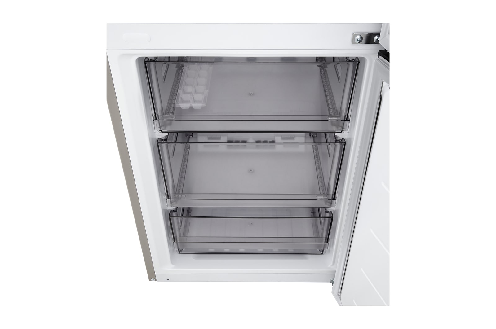 Vue avant du réfrigérateur congélateur LG (gbbsj20dpy) montrant la ventilation DoorCooling+™