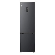 Congélateur bas LG (gbbsj20dpy) porte entièrement ouverte montrant les compartiments réfrigérateur et congélateur