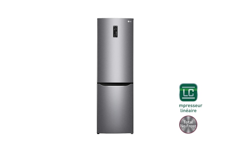 Vue avant de Réfrigérateur combiné | Total No Frost | Compresseur linéaire inverter | WIFI | A&#43;&#43; LG GBD4826SDS