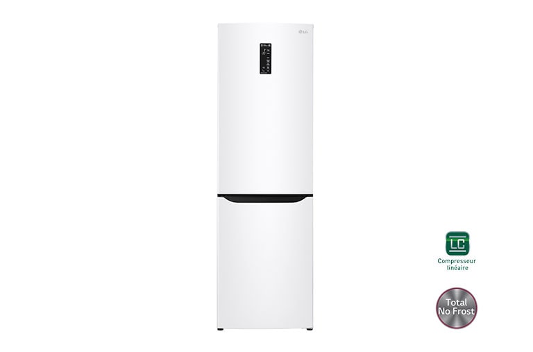 Vue avant de Réfrigérateur combiné | Total No Frost | Compresseur linéaire inverter | WIFI | A&#43;&#43; LG GBD4826SWH