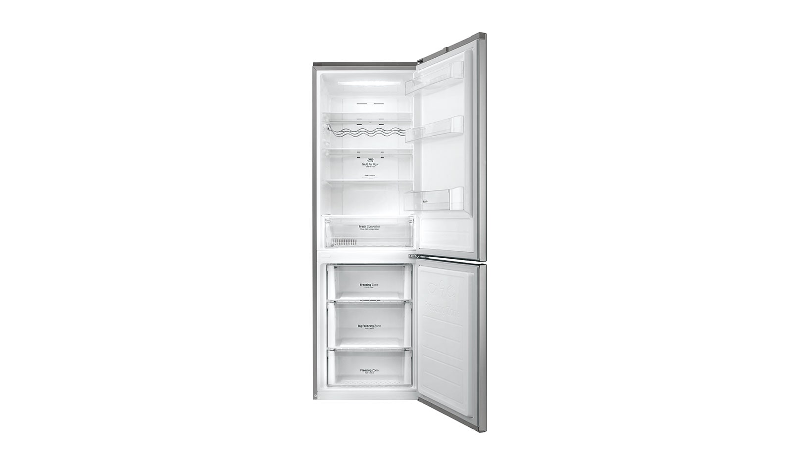 LG Réfrigérateur combiné | Total No Frost  | Compresseur linéaire inverter | Smart Diagnosis™ | Moist Balance Crisper| A++, LG GBD6236SPS