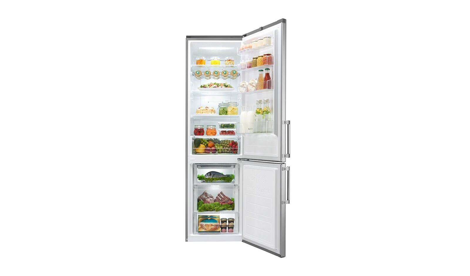 LG Réfrigérateur combiné | Total No Frost | Compresseur linéaire inverter | Smart Diagnosis™ | Moist Balance Crisper | A++, LG GBD6326BPS