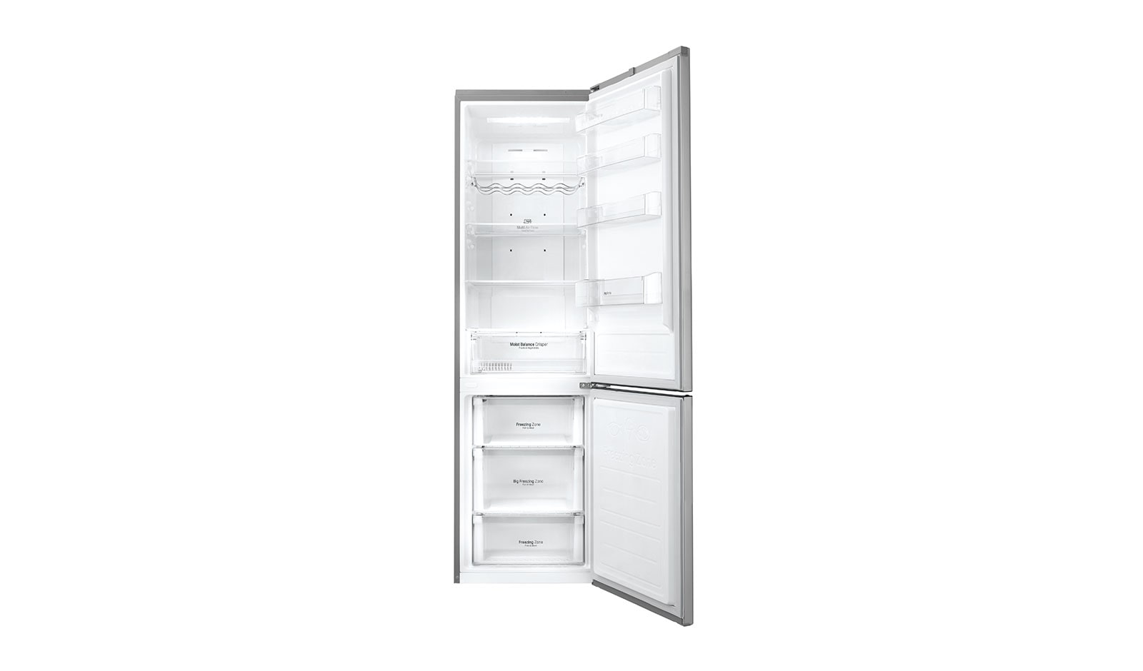 LG Réfrigérateur combiné | Total No Frost  | Compresseur linéaire inverter | Smart Diagnosis™ | Moist Balance Crisper | A++, LG GBD6336SPS