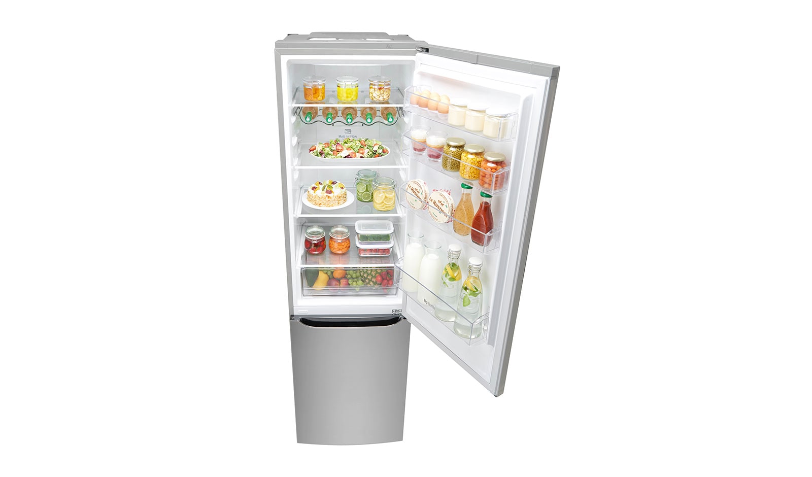 LG Réfrigérateur combiné | Total No Frost  | Compresseur linéaire inverter | Smart Diagnosis™ | Moist Balance Crisper | A++, LG GBD6336SPS
