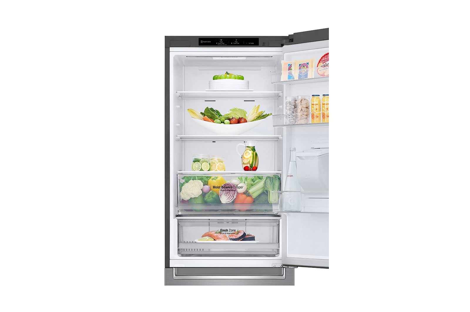 LG Réfrigérateur Combiné | 340L | 35dB | Door Cooling+, LG GBF61PZJEN
