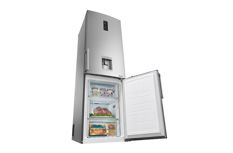 LG Réfrigérateur combiné | Total No Frost | Compresseur linéaire inverter | Smart Diagnosis™ | Moist Balance Crisper | A++, LG GBF6226BPS