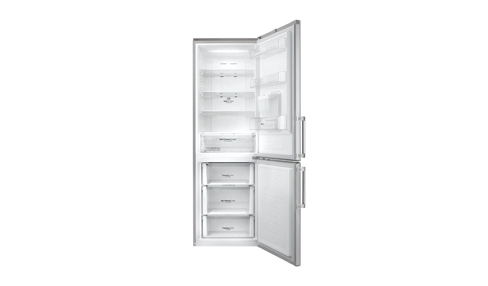 LG Réfrigérateur combiné | Total No Frost | Compresseur linéaire inverter | Smart Diagnosis™ | Moist Balance Crisper | A++, LG GBF6226BPS
