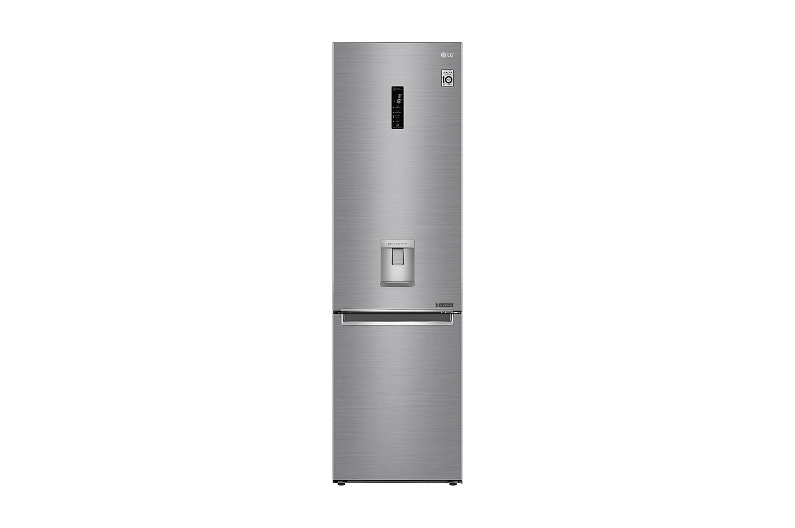 Vue avant de Réfrigérateur combiné | 383L | E | 36dB(C) | Total No Frost | Compresseur Linéaire Inverter  LG GBF62PZHZN