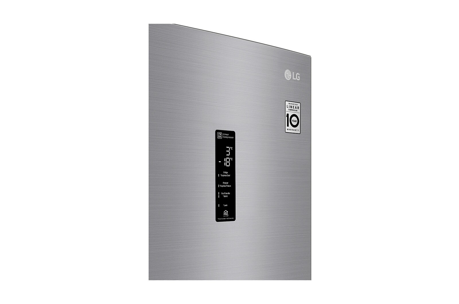 LG Réfrigérateur combiné | 383L | E | 36dB(C) | Total No Frost | Compresseur Linéaire Inverter , LG GBF62PZHZN