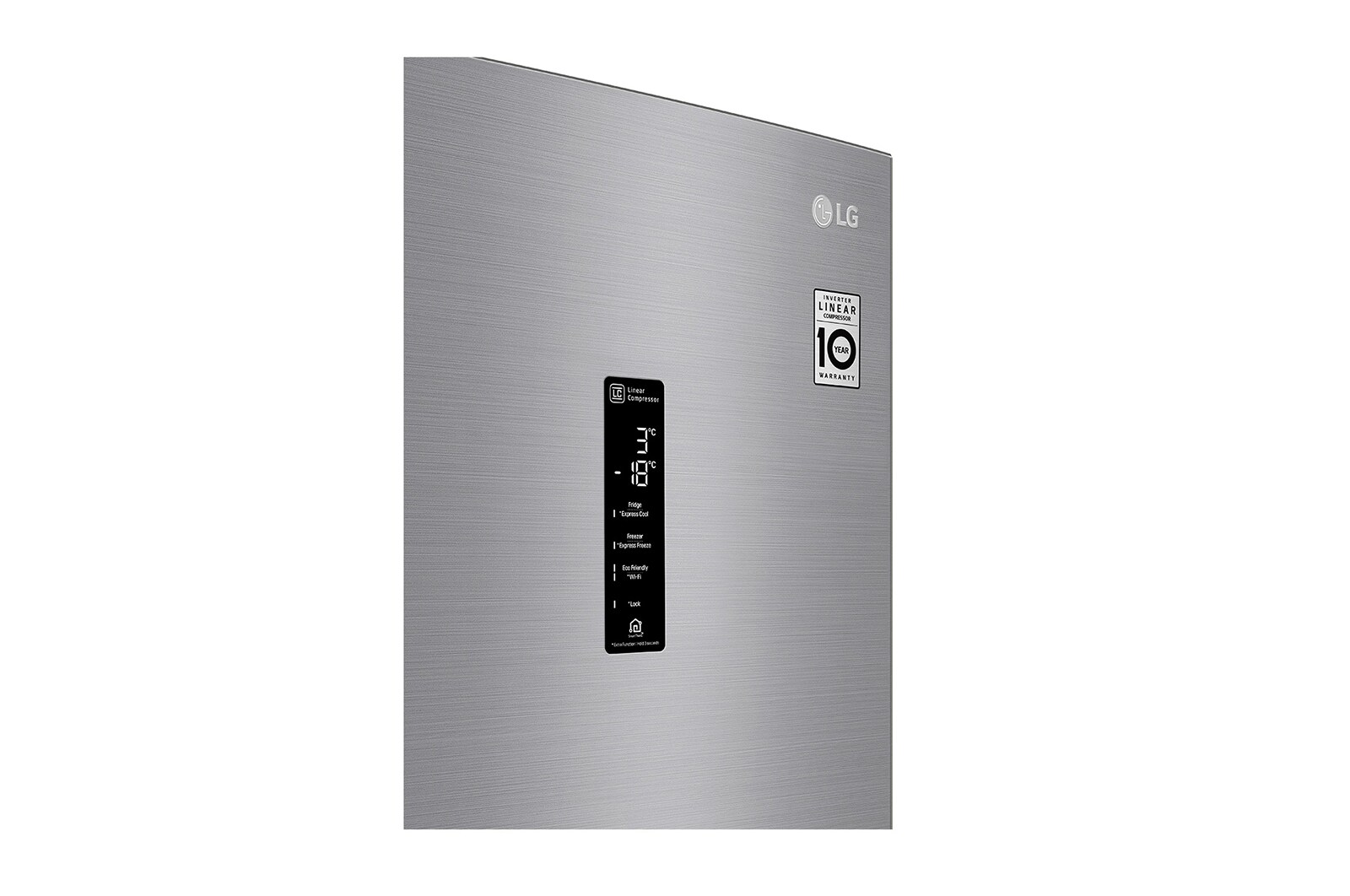 LG Réfrigérateur combiné | 379L | E | 36dB | Total No Frost | Compresseur Linéaire Inverter  , LG GBF72PZDZN
