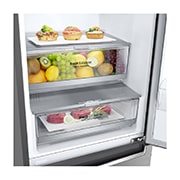LG Réfrigérateur combiné | 379L | E | 36dB | Total No Frost | Compresseur Linéaire Inverter  , LG GBF72PZDZN