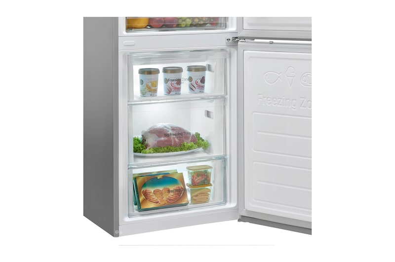 LG Réfrigérateur combiné | Total No Frost  | Compresseur linéaire inverter | Moist Balance Crisper | Wi-Fi, LG GBP20DSQFS