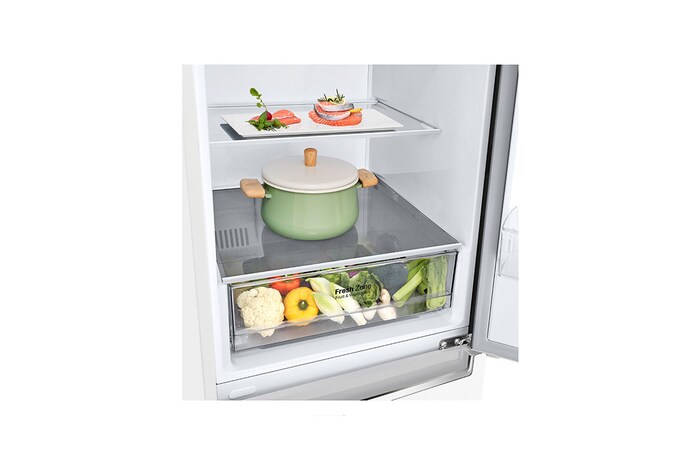 LG Réfrigérateur combiné | 341L | E | 36 dB(C) | Total No Frost, LG GBP31SWLZN