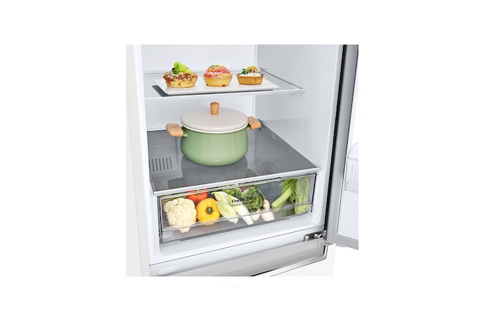 LG Réfrigérateur combiné | 341L | E | 36 dB(C) | Total No Frost, LG GBP31SWLZN