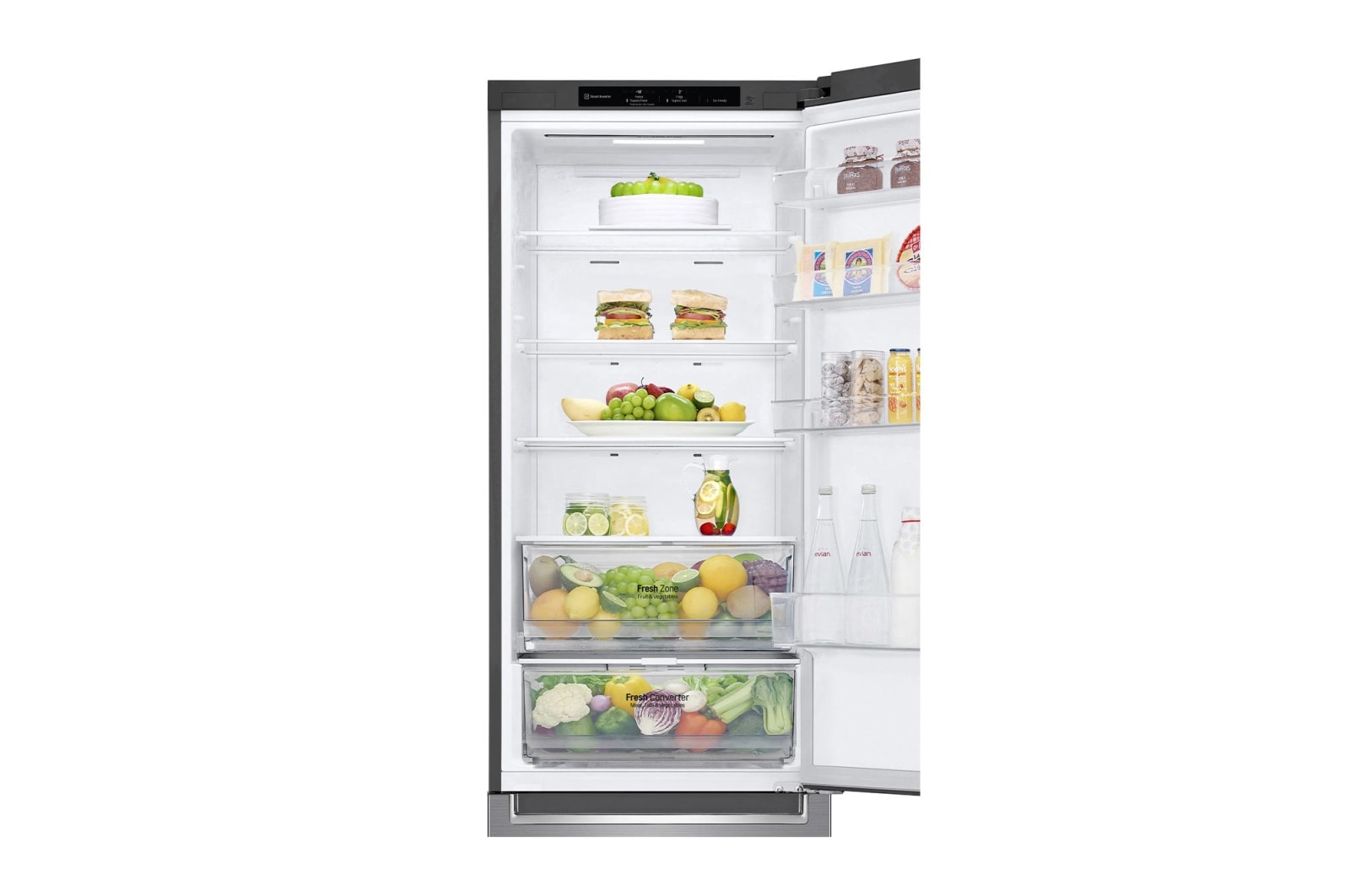 LG Réfrigérateur Combiné 384L | Linear Cooling™ |  FreshConverter™ |  Door Cooling™ | Silencieux 35 dB | C, LG GBP52PZNCN1
