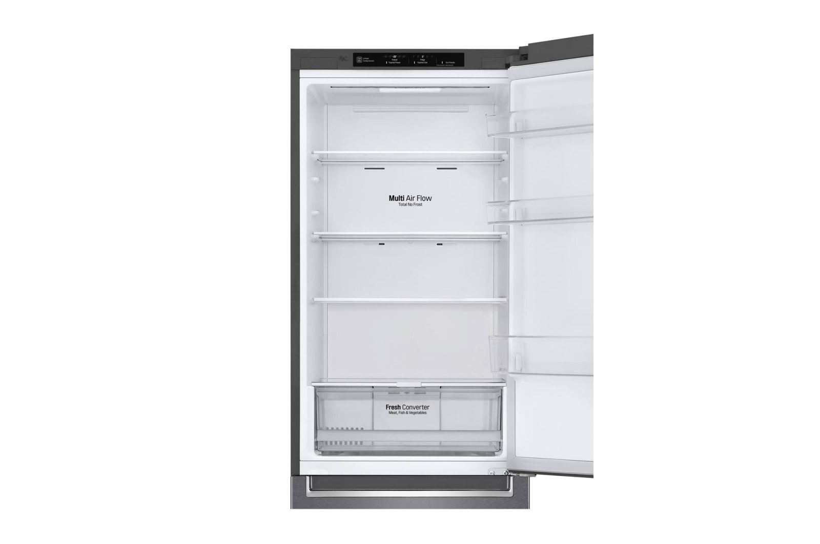 LG Réfrigérateur combiné | 341L | D | 36dB(C) | Total No Frost | Compresseur Linéaire Inverter, LG GBP61DSPFN