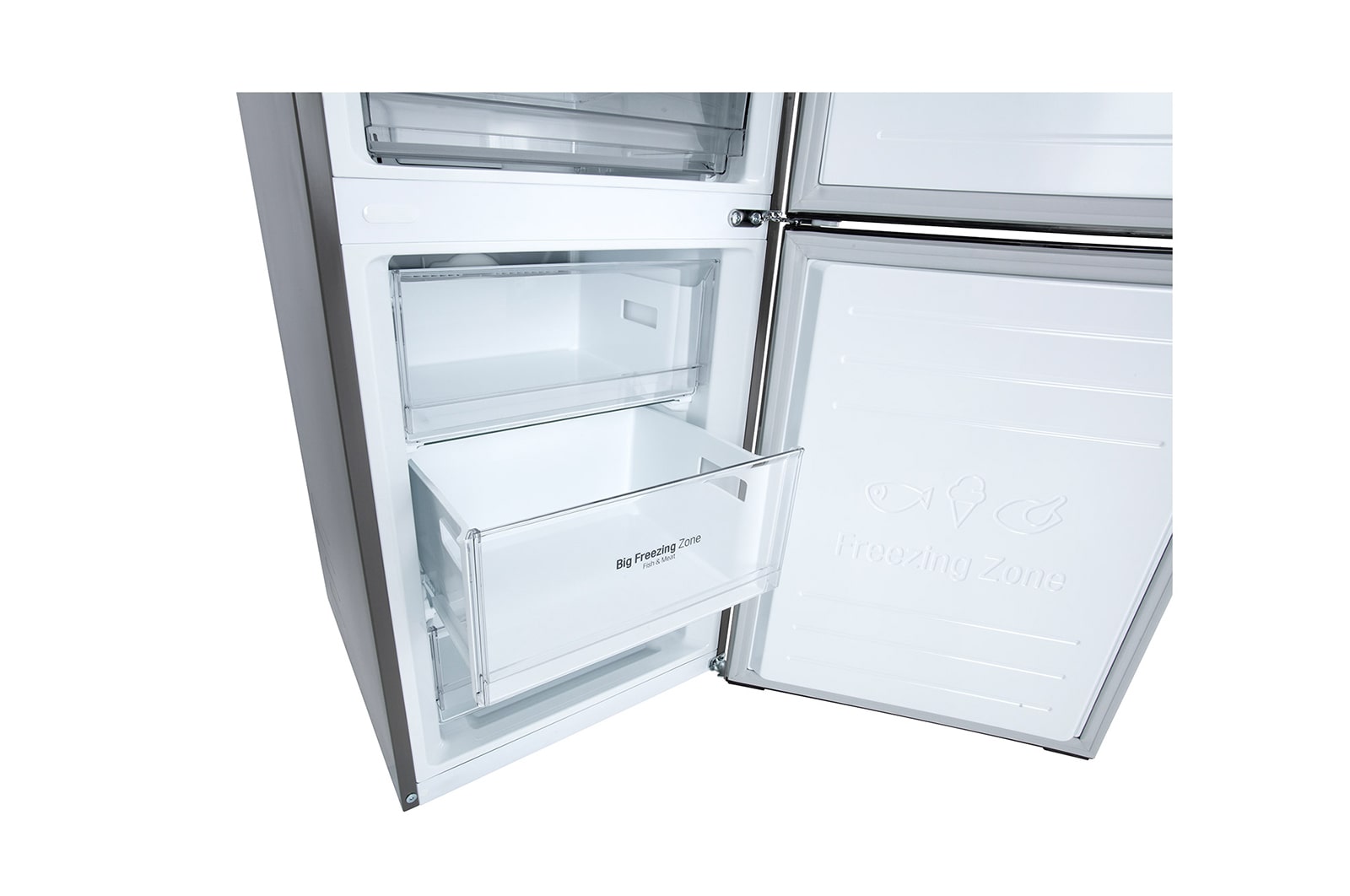 LG Réfrigérateur combiné | 384L | D | 36dB(C) | Total No Frost | Compresseur Linéaire Inverter, LG GBP62DSSFR