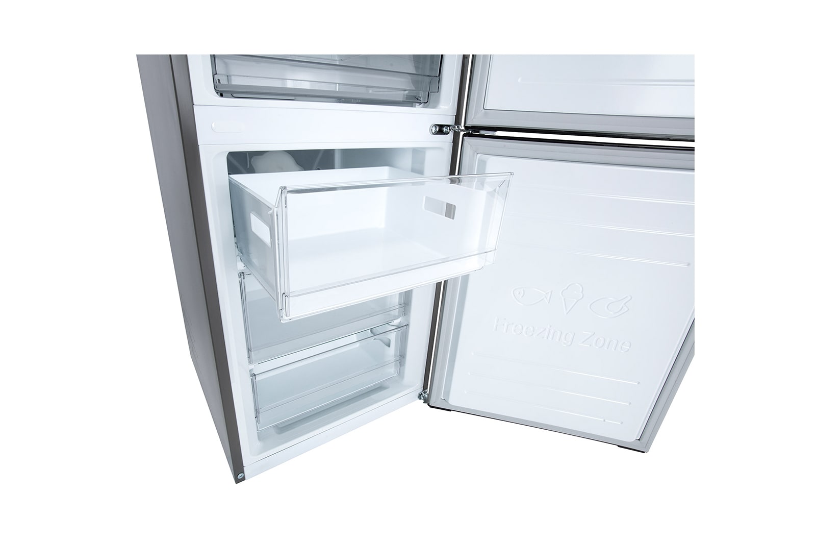 LG Réfrigérateur combiné | 384L | D | 36dB(C) | Total No Frost | Compresseur Linéaire Inverter, LG GBP62DSSFR