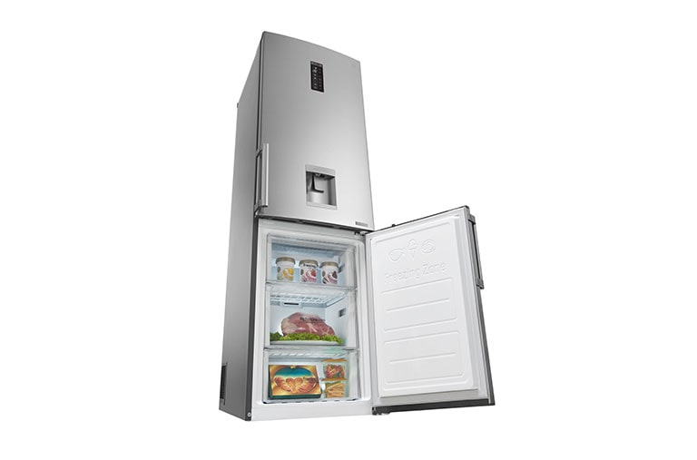 LG Réfrigérateur combiné | Total No Frost  | Compresseur linéaire inverter | Moist Balance Crisper | Wi-Fi, LG GBS6226BPS