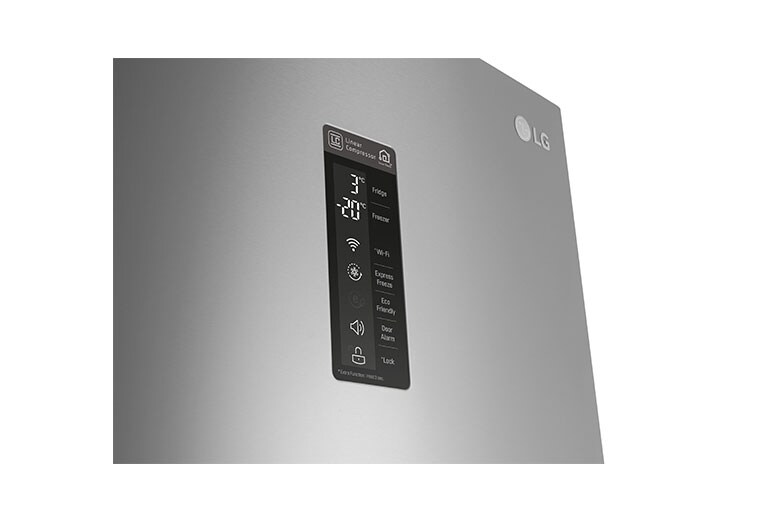 LG Réfrigérateur combiné | Total No Frost  | Compresseur linéaire inverter | Moist Balance Crisper | Wi-Fi, LG GBS6226BPS