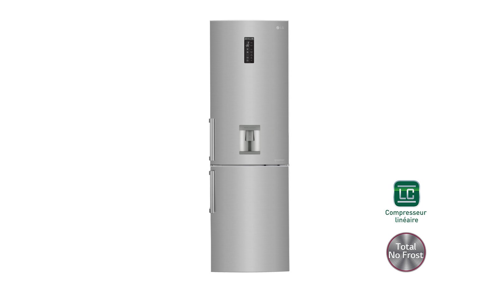 Vue avant de Réfrigérateur combiné | Total No Frost  | Compresseur linéaire inverter | Moist Balance Crisper | Wi-Fi LG GBS6226BPS