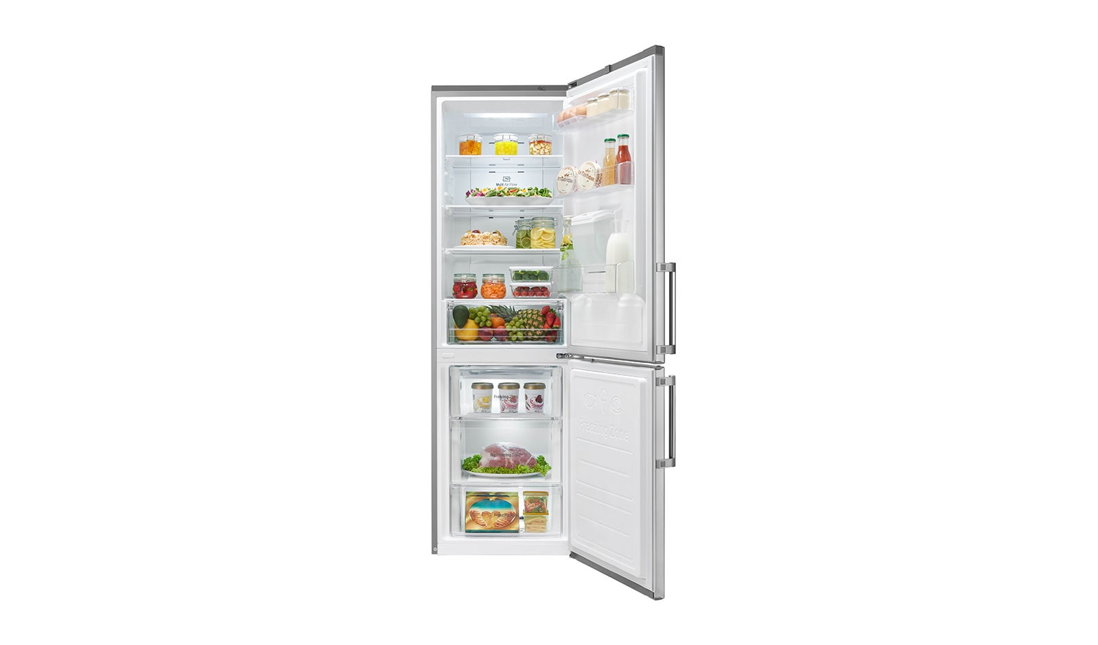 LG Réfrigérateur combiné | Total No Frost  | Compresseur linéaire inverter | Moist Balance Crisper | Wi-Fi, LG GBS6226BPS