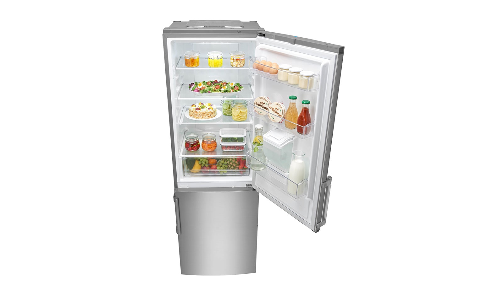 LG Réfrigérateur combiné | Total No Frost  | Compresseur linéaire inverter | Moist Balance Crisper | Wi-Fi, LG GBS6226BPS