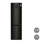 Vue avant de Réfrigérateur combiné | Total No Frost  | Compresseur linéaire inverter | 37dB | Connecté Wi-Fi | Moist Balance Crisper | Fresh converter  LG GBW6346SBL
