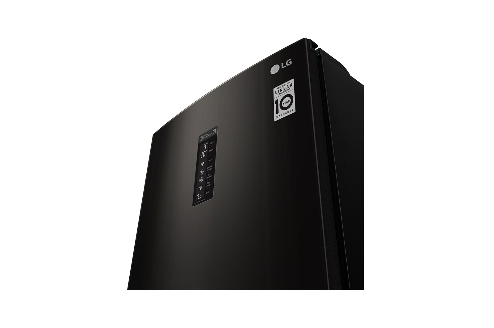 LG Réfrigérateur combiné | Total No Frost  | Compresseur linéaire inverter | 37dB | Connecté Wi-Fi | Moist Balance Crisper | Fresh converter , LG GBW6346SBL