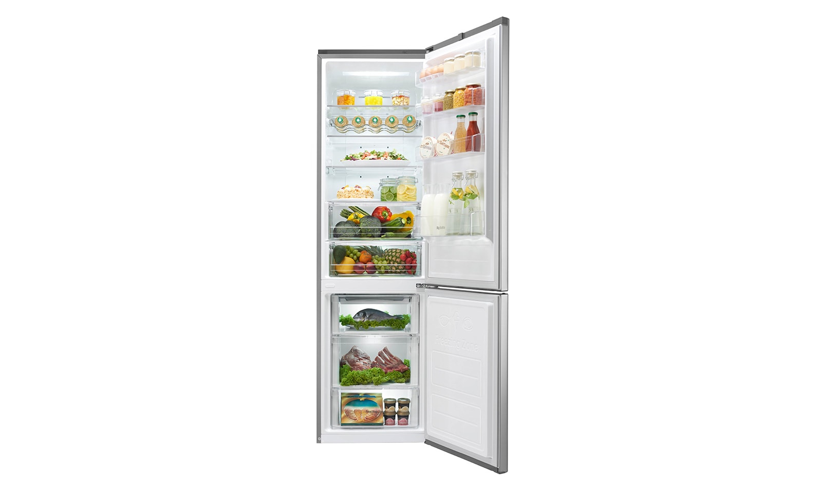 LG Réfrigérateur combiné | Total No Frost | Compresseur linéaire inverter | Smart Diagnosis™ | Moist Balance Crisper | Fresh converter | A++ | Wi-Fi, LG GBW6356SPS