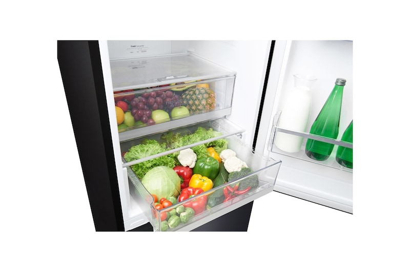 LG Réfrigérateur combiné | Total No Frost | Compresseur linéaire inverter | 37dB | Connecté Wi-Fi | Moist Balance Crisper | Fresh converter, LG GBW6388SMC