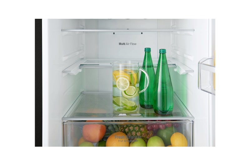 LG Réfrigérateur combiné | Total No Frost | Compresseur linéaire inverter | 37dB | Connecté Wi-Fi | Moist Balance Crisper | Fresh converter, LG GBW6388SMC