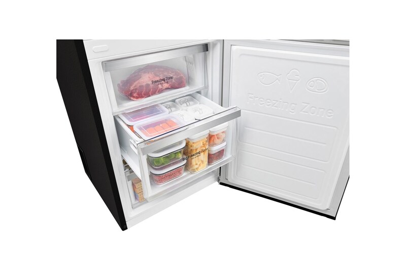 LG Réfrigérateur combiné | Total No Frost | Compresseur linéaire inverter | 37dB | Connecté Wi-Fi | Moist Balance Crisper | Fresh converter, LG GBW6388SMC