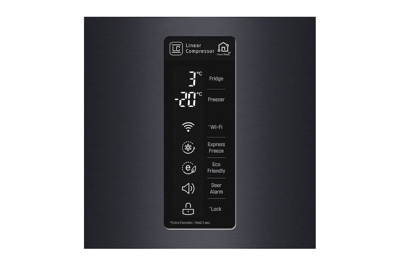LG Réfrigérateur combiné | Total No Frost | Compresseur linéaire inverter | 37dB | Connecté Wi-Fi | Moist Balance Crisper | Fresh converter, LG GBW6388SMC