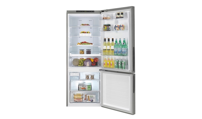 LG Réfrigérateur Combiné | 453L | Compresseur Linéaire Inverter | No Frost | Magic crisper | Eclairage LED, LG GC7221PS