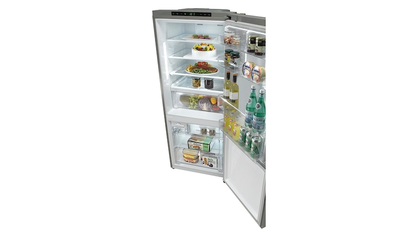 LG Réfrigérateur Combiné | 453L | Compresseur Linéaire Inverter | No Frost | Magic crisper | Eclairage LED, LG GC7221PS