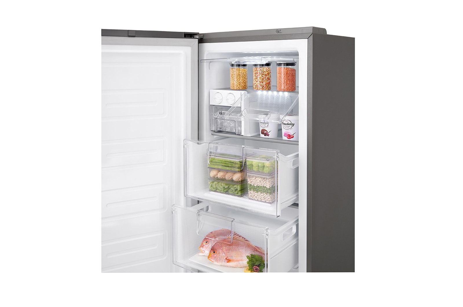 LG Congélateur 1 porte| 313L | F | Total No Frost | Compresseur Linéaire Inverter, LG GF5237PZJZ1