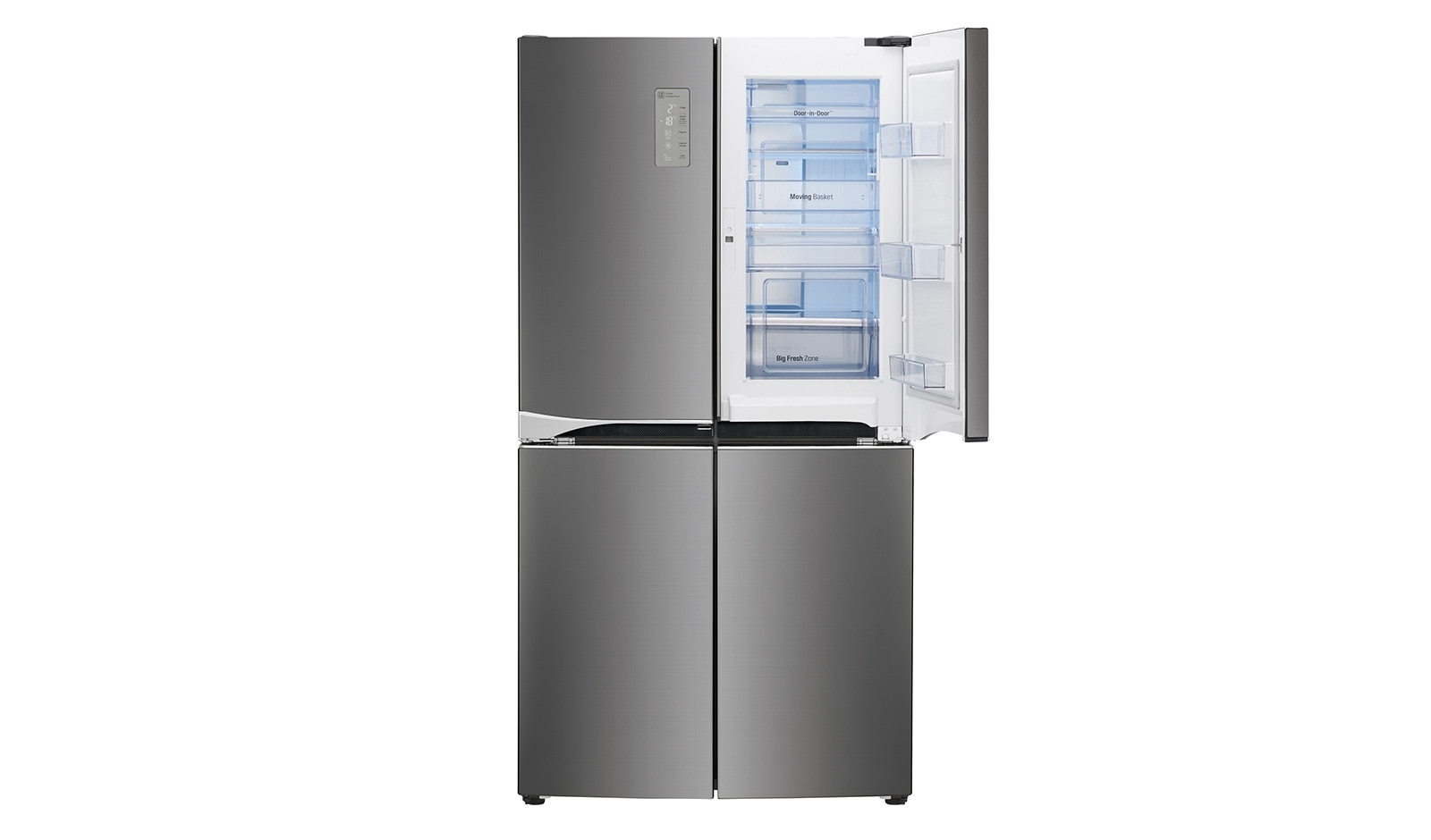 LG Réfrigérateur Multiportes  | 4 portes  | Dual Door-in-Door  | Compresseur linéaire  | Total No Frost  | Pure N Fresh  | A++, LG GLD8859BX