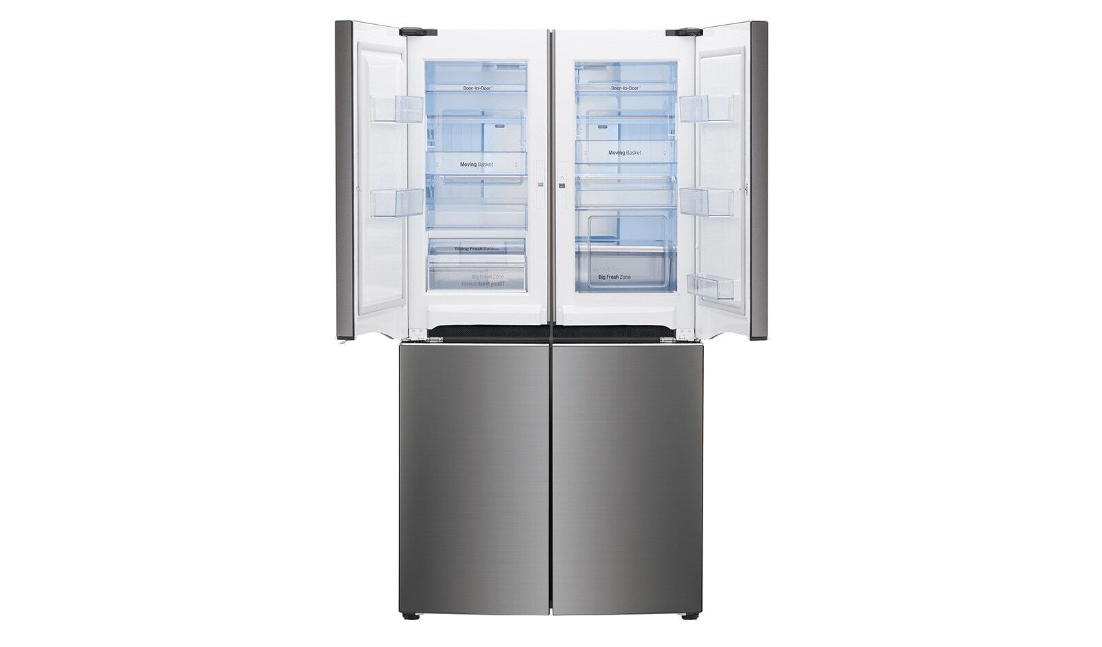 LG Réfrigérateur Multiportes  | 4 portes  | Dual Door-in-Door  | Compresseur linéaire  | Total No Frost  | Pure N Fresh  | A++, LG GLD8859BX