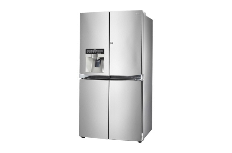 LG Réfrigérateur 4 portes | 571L | No Frost | Door-in-door | Distributeur eau, glaçons, glace pilée | Compresseur Linéaire Inverter | Clayettes Smart Slide | Pure N Fresh , LG GLS8848SC