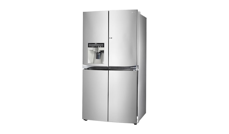LG Réfrigérateur 4 portes | 571L | No Frost | Door-in-door | Distributeur eau, glaçons, glace pilée | Compresseur Linéaire Inverter | Clayettes Smart Slide | Pure N Fresh , LG GLS8848SC