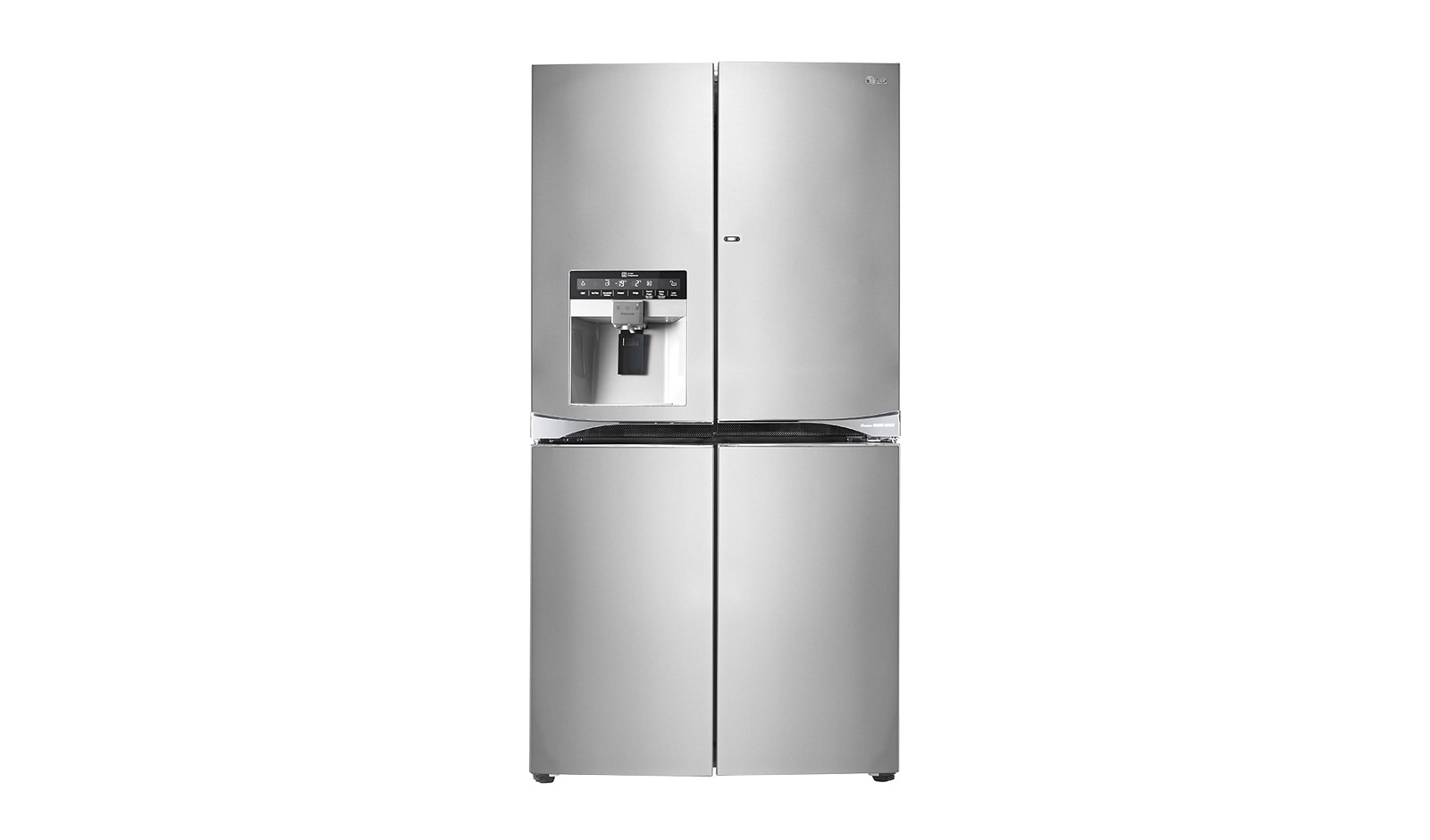 LG Réfrigérateur 4 portes | 571L | No Frost | Door-in-door | Distributeur eau, glaçons, glace pilée | Compresseur Linéaire Inverter | Clayettes Smart Slide | Pure N Fresh , LG GLS8848SC