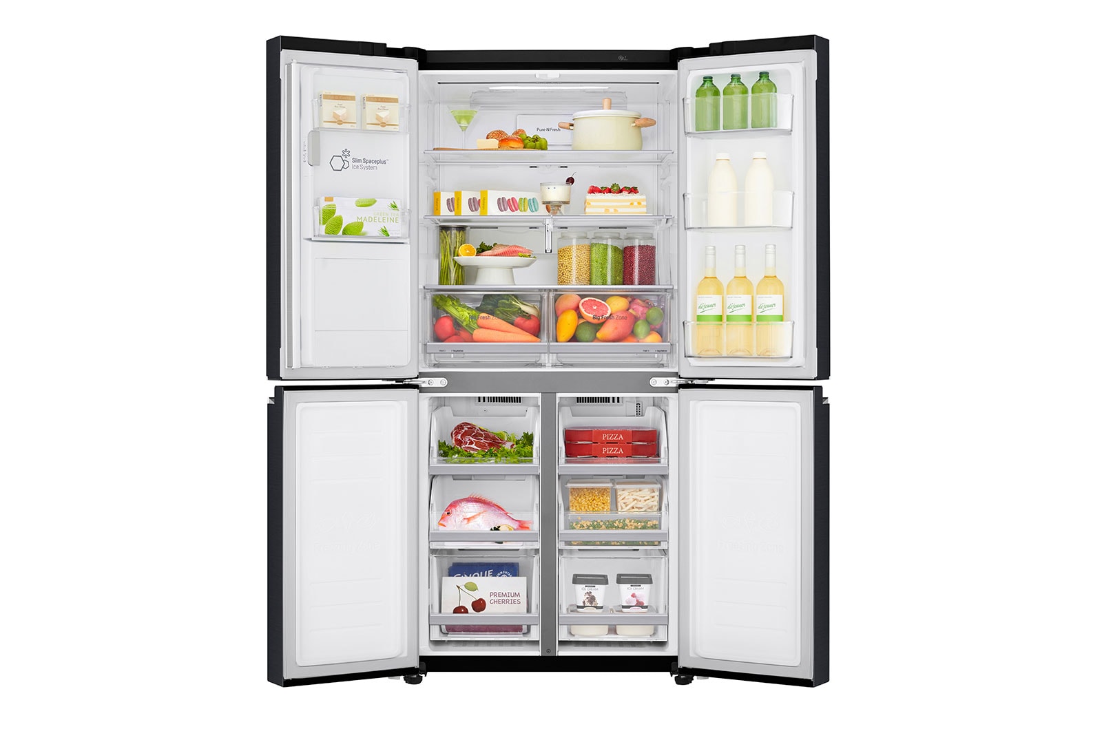 LG Réfrigérateur Multi-Portes | 506L | No Frost | Compresseur Linéaire Inverter, LG GML844MCKV