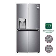 Vue avant de Réfrigérateur Multi-Portes Slim | 506L | No Frost | Compresseur Linéaire Inverter LG GML844PZKV
