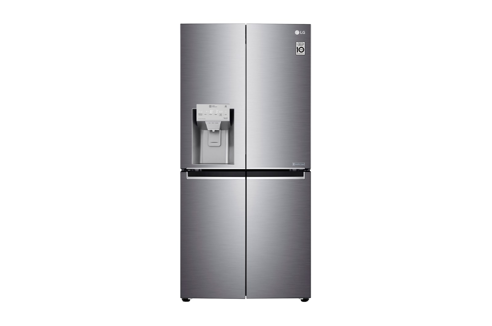 Vue avant de Réfrigérateur Multi-Portes Slim | 506L | No Frost | Compresseur Linéaire Inverter LG GML844PZKV