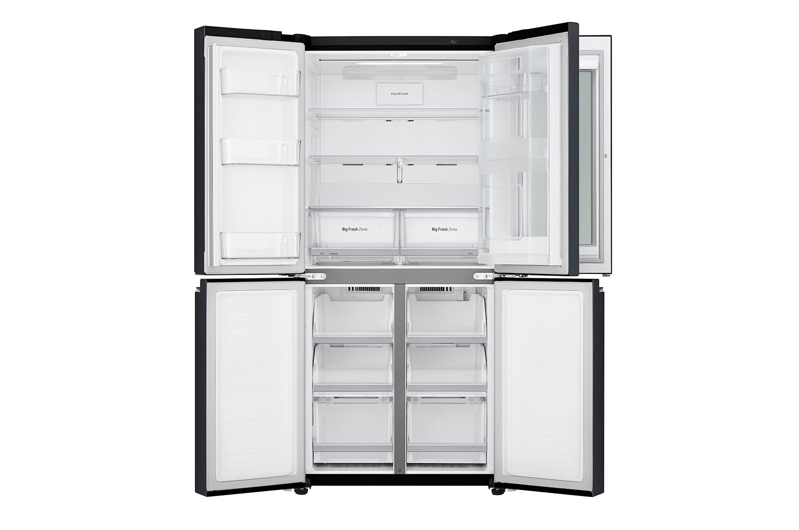 LG Réfrigérateur Multi-Portes | Door-in-Door | 530 L | No Frost | Compresseur Linéaire Inverter, LG GMQ844MCKV