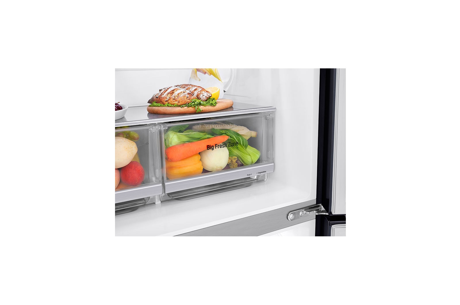 LG Réfrigérateur Multi-Portes | Door-in-Door | 530 L | No Frost | Compresseur Linéaire Inverter, LG GMQ844MCKV